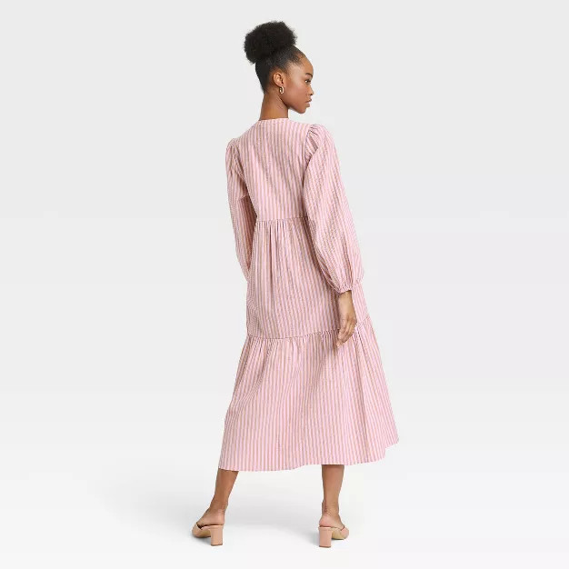 Women's Long Sleeve Tiered Dress - A New Day™ | Target