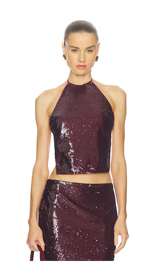 Noella Top in Oxblood | Revolve Clothing (Global)