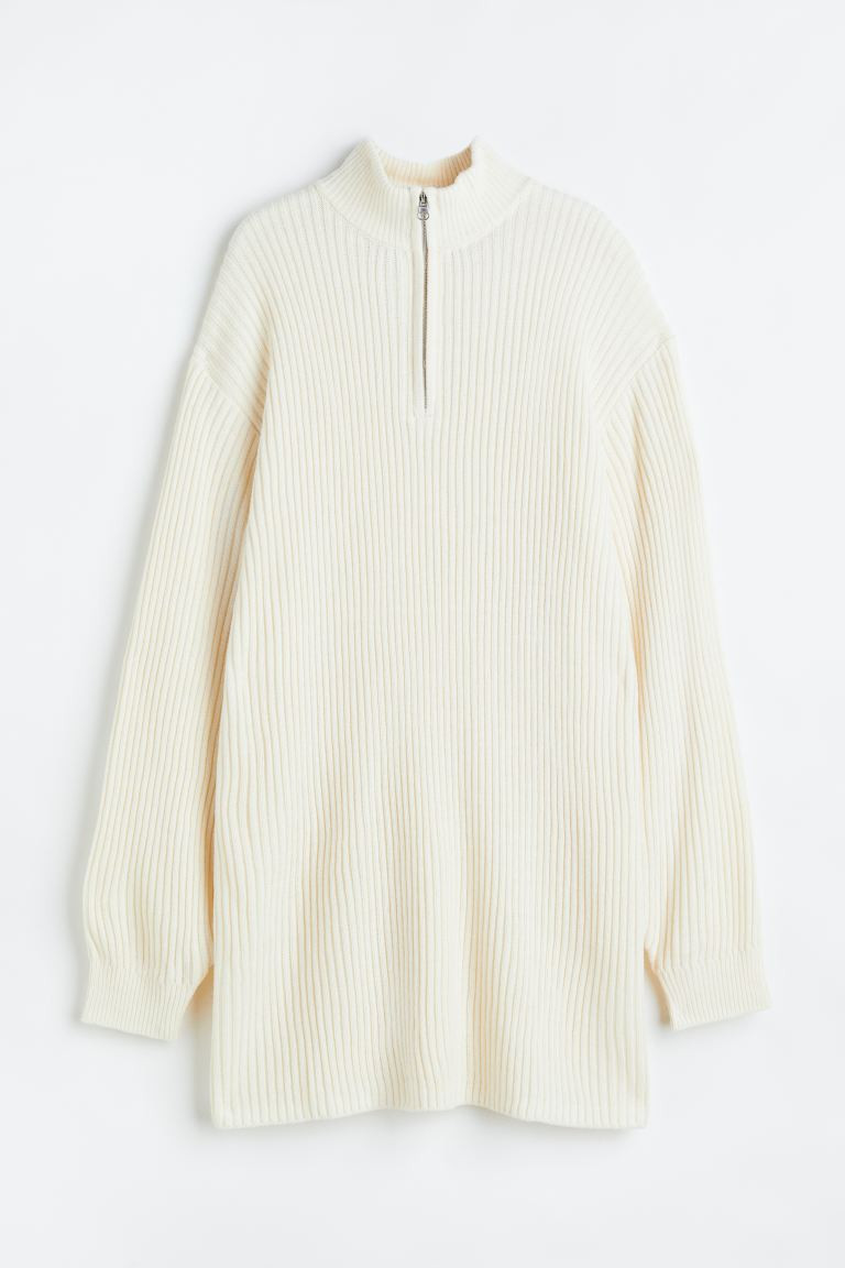 Zip-top rib-knit dress | H&M (UK, MY, IN, SG, PH, TW, HK)