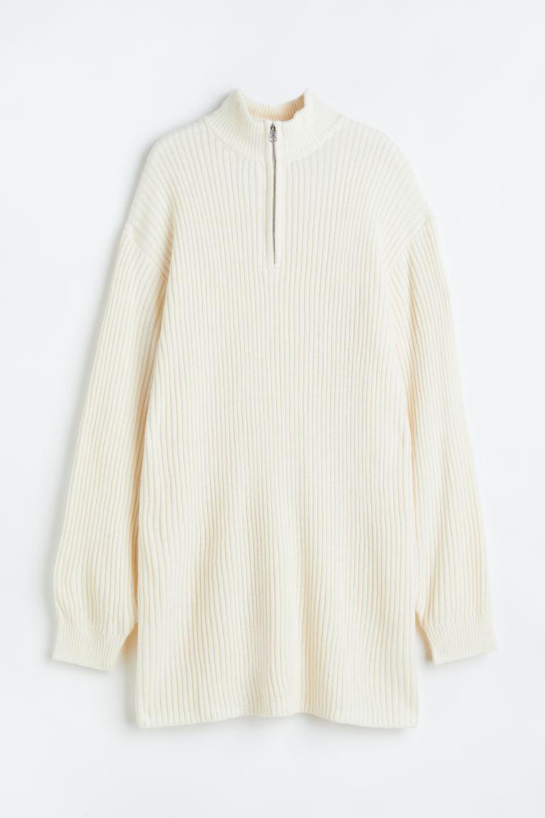 Zip-top rib-knit dress | H&M (UK, MY, IN, SG, PH, TW, HK)