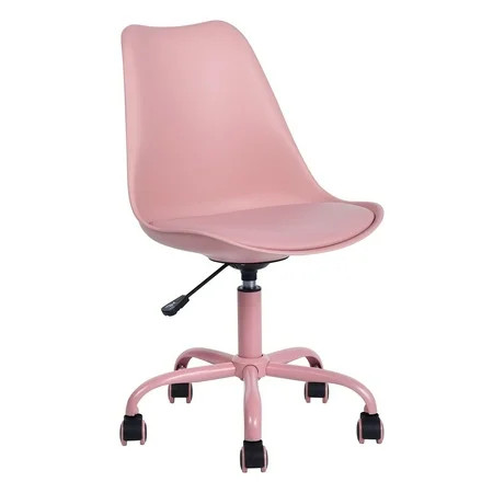 HouseInBox Teen Girl Pink Desk Chair Swivel Office Computer Task Chair Stool for Students Pink Offic | Walmart (US)