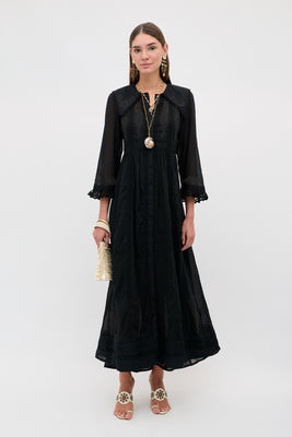 Silvi - Bud Trail Embroidery Black | Rixo