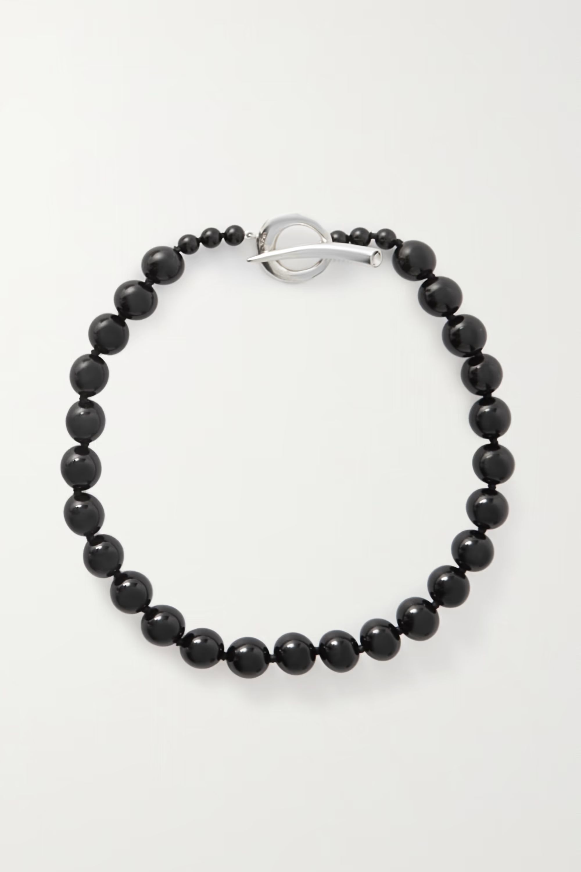 Everyday Boule sterling silver and onyx necklace | NET-A-PORTER (US)
