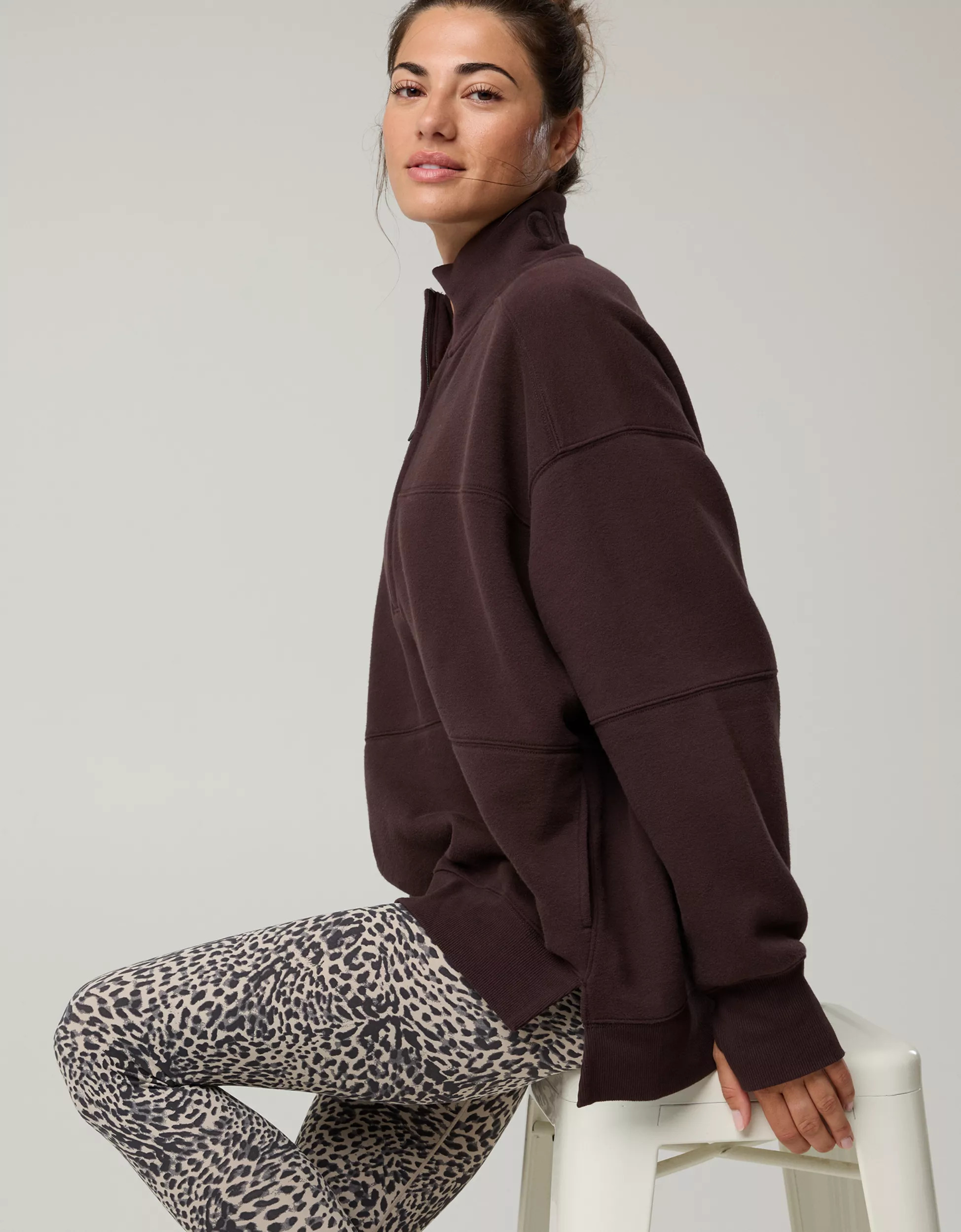 OFFLINE By Aerie Cloud Fleece Quarter Zip Sweatshirt | American Eagle Outfitters (US & CA)