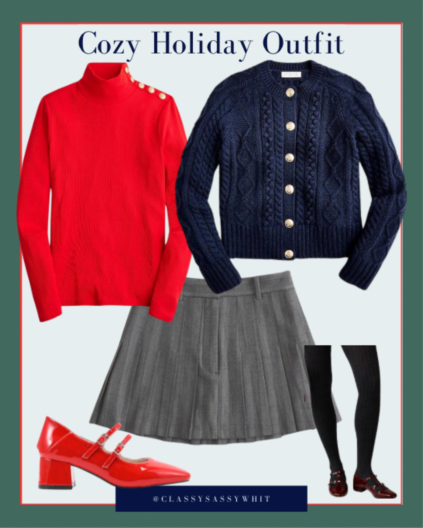 A bright red turtleneck is a must-have for a classic holiday wardrobe! Pair it with a cozy knit cardigan & tights 

#LTKStyleTip #LTKCyberWeek #LTKHoliday