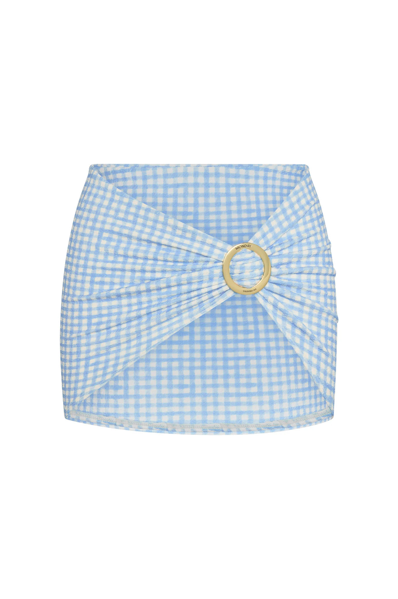 Jamaica Sarong - Sky Gingham | Monday Swimwear