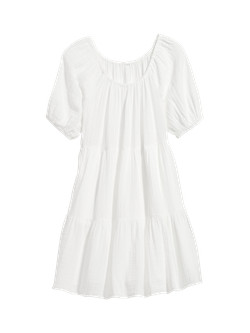Off-The-Shoulder Tiered Mini Swing Dress for Women | Old Navy (US)