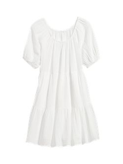 Off-The-Shoulder Tiered Mini Swing Dress for Women | Old Navy (US)