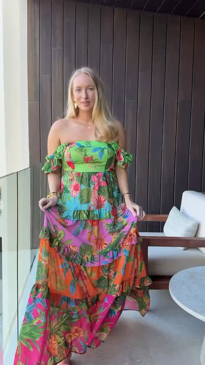 Gorgeous resortwear dress from Avara! It is so comfortable and flowy. Straps can be worn on or off the shoulders. Wearing size small. Use my code Amandaj15 for 15% off! Vacation dresses // resortwear // summer dresses // spring dresses // shop Avara 

#LTKTravel #LTKWatchNow #LTKStyleTip