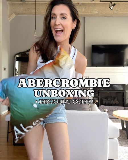 Abercrombie unboxing! Shorts are 25% off and everything else is 15% off PLUS use code AFSHORTS for an additional 15% off of everything at check out!! I do a size 24 curve love in all!

#LTKFindsUnder50 #LTKSaleAlert #LTKVideo