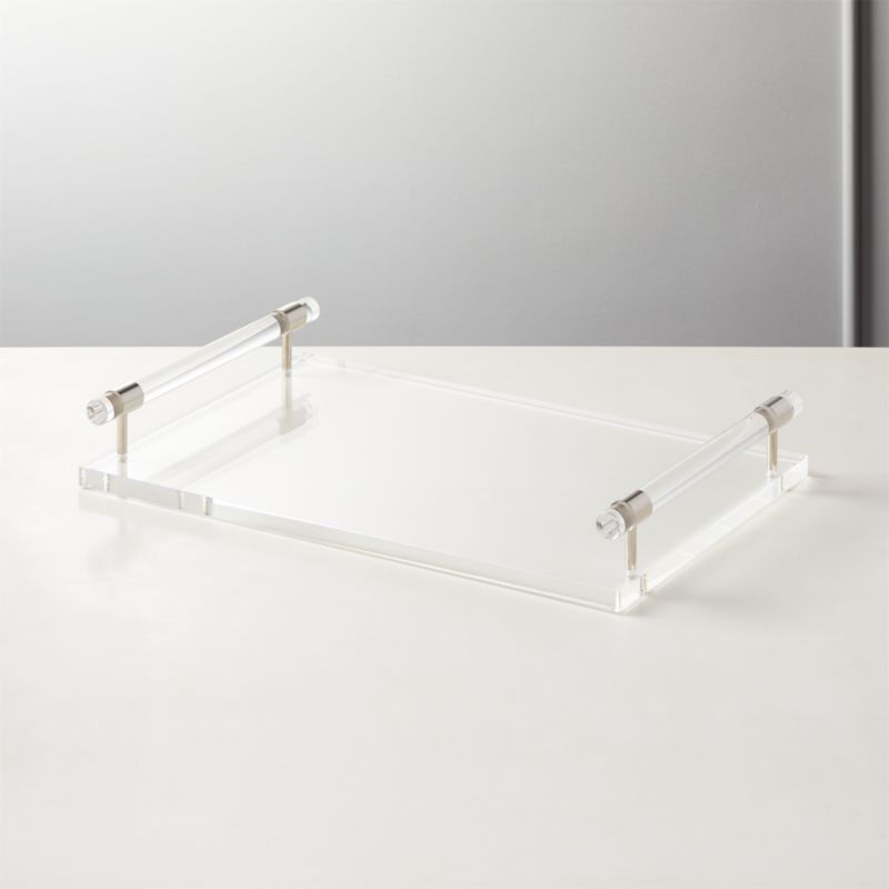 Theron Acrylic Tray + Reviews | CB2 | CB2