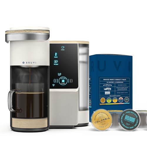 BRUVI The Bundle | Single-Serve Coffee System | Includes 20 Coffee and Espresso B-Pods Coffee Brewer | Amazon (US)