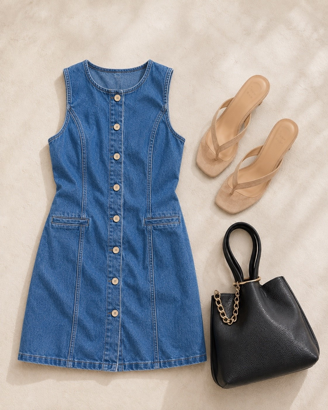 Whole outfit is on sale!! 

Denim dress, casual date night, fall transition dress

#LTKootd #LTKgrwm #LTKSaleAlert