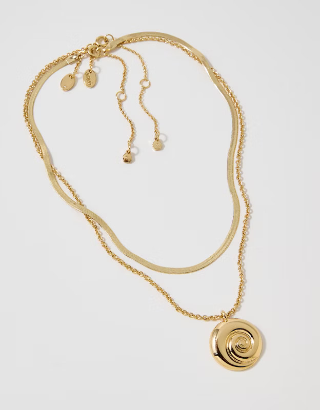Aerie Chunky Shell Statement Necklace | Aerie