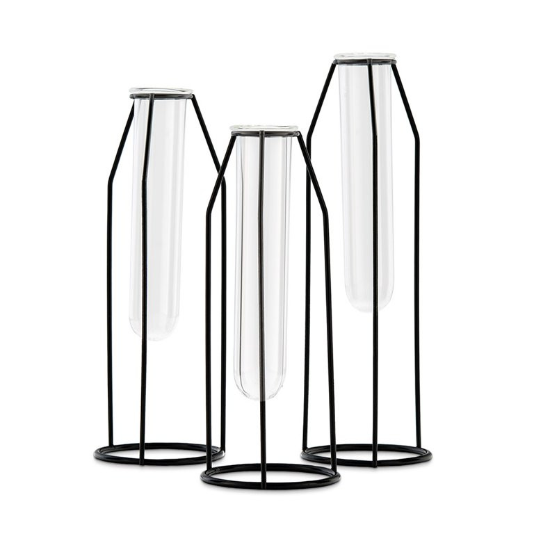 Geometric Tiered Test Tube Flower Vases - Set Of 3 | Walmart (US)