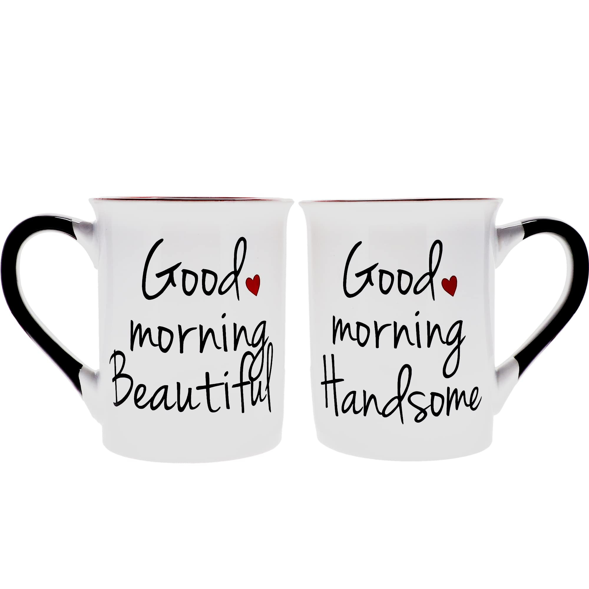 Valentines Day Gifts, Birthday Gifts for Women, Set of 2 Coffee Cups, 'Good Morning Beautiful, Ha... | Amazon (US)