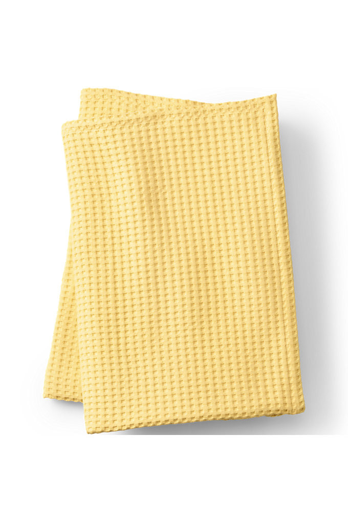 Organic Cotton Waffle Bed Blanket - Lands' End | Lands' End (US)