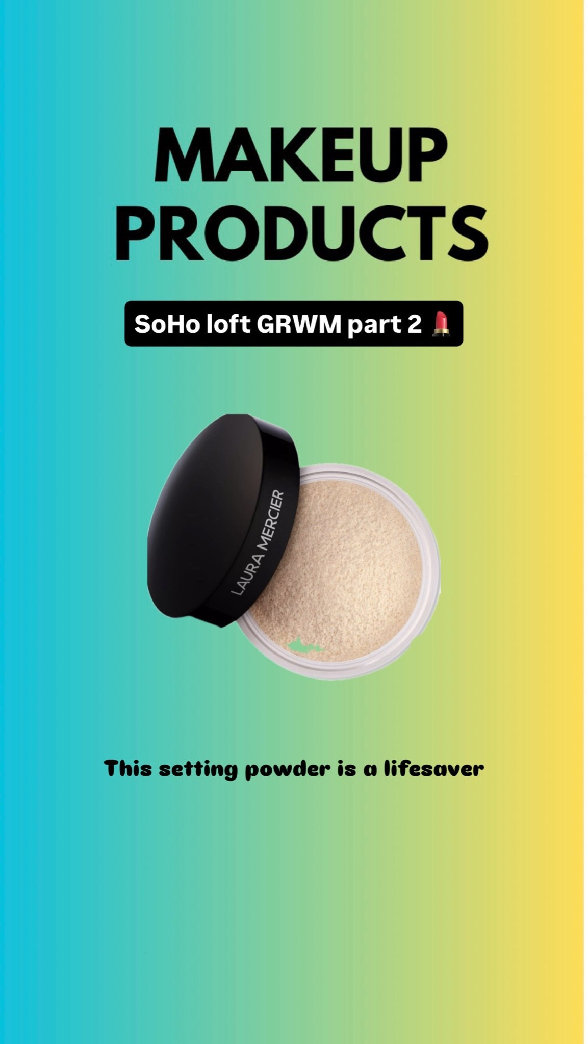 Setting powder is so good !!
