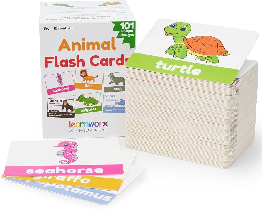 Animal Flash Cards for Toddlers & Kids – Animal ABC Flashcards – Animal Alphabet - 101 Toddle... | Amazon (US)