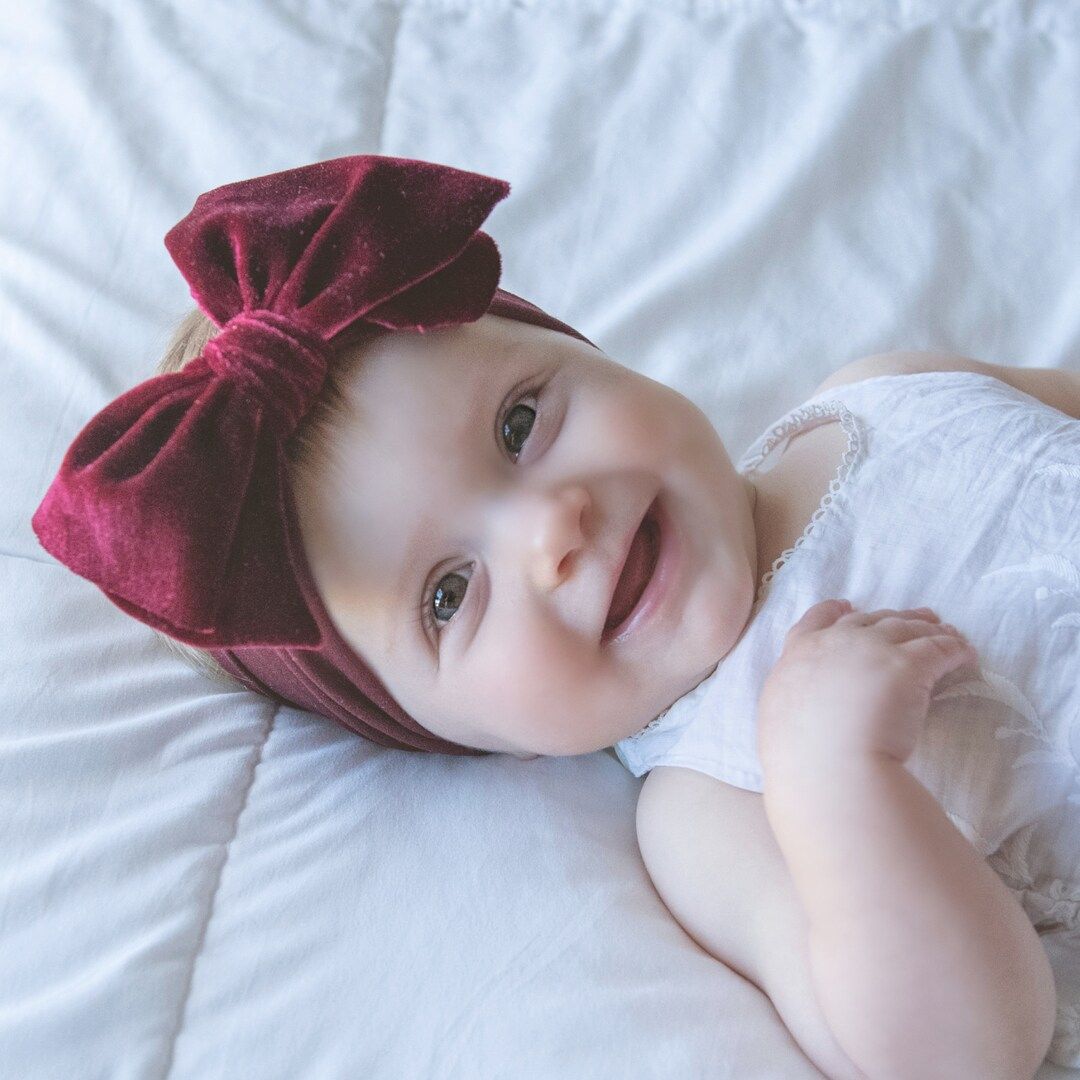 GRACE Big Bow Baby Headband Baby Headband Turban Bb Baby - Etsy | Etsy (US)
