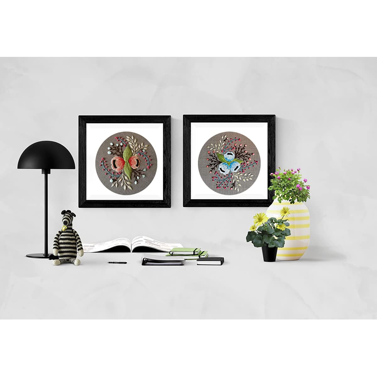 Louise Maelys Embroidery Starter Kit Full Range of Stamped Cross Stitch Kits for Beginner Includi... | Amazon (US)