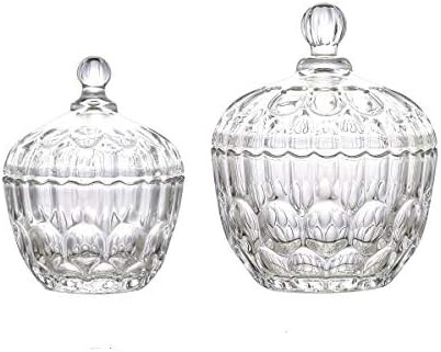 Maypink Crystal Jar with Crystal Lid Suitable as A Candy Dish Cookie Tin Biscuit Barrel Decorativ... | Amazon (US)