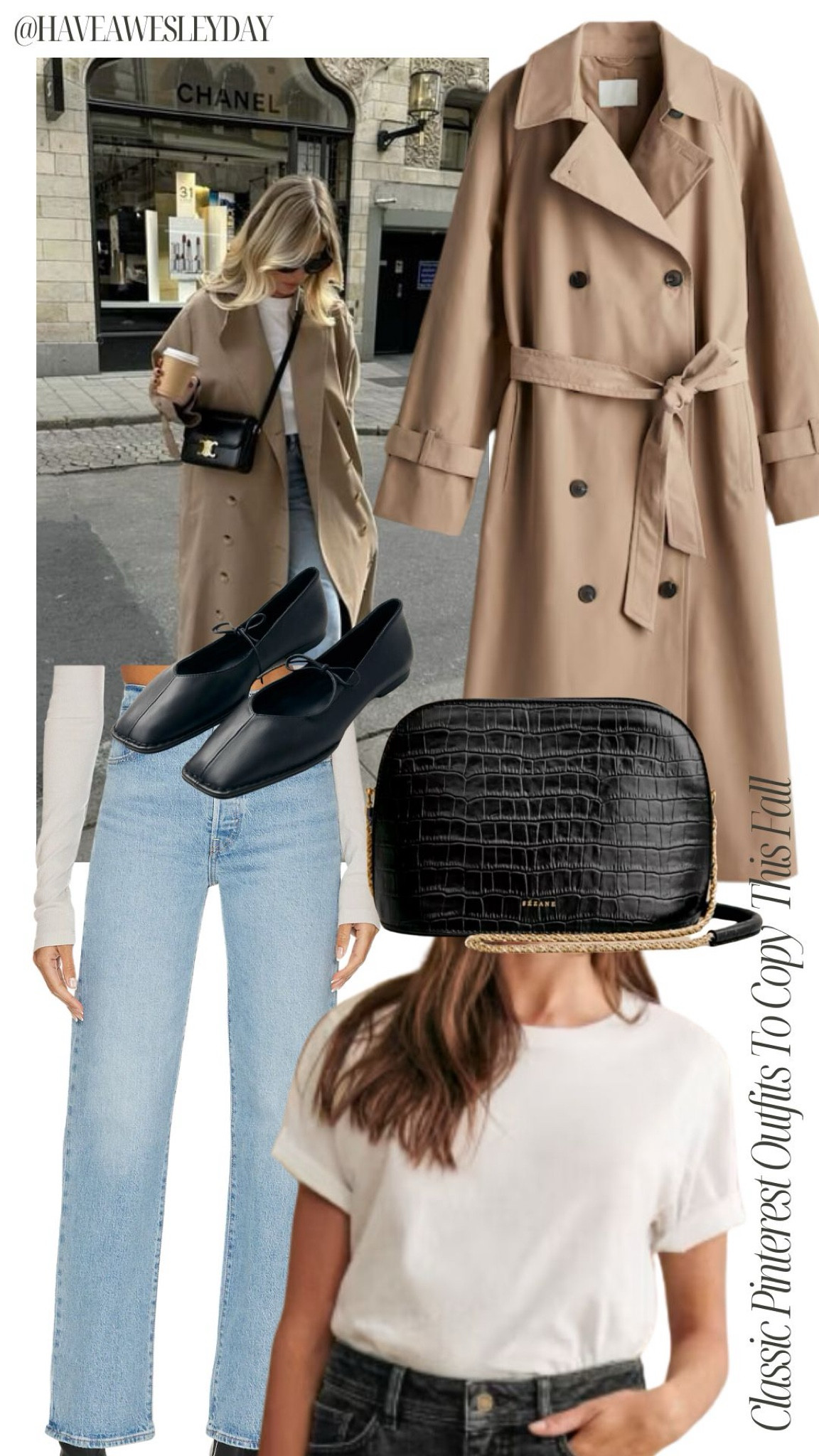 Classic Pinterest Outfits to Copy This Fall | Trench coat, black crossbody bag, ballet flats, cute jeans, classic white tee

Fall outfit, capsule wardrobe, French girl style, fall trends

#LTKSeasonal #LTKWorkwear #LTKStyleTip