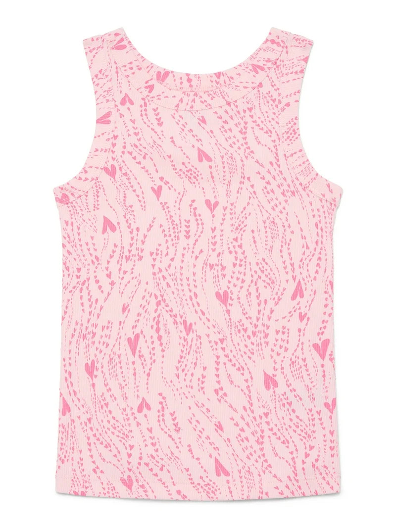 Wonder Nation Girls Kid Tough Ribbed Tank Top, Sizes 4-18 & Plus | Walmart (US)