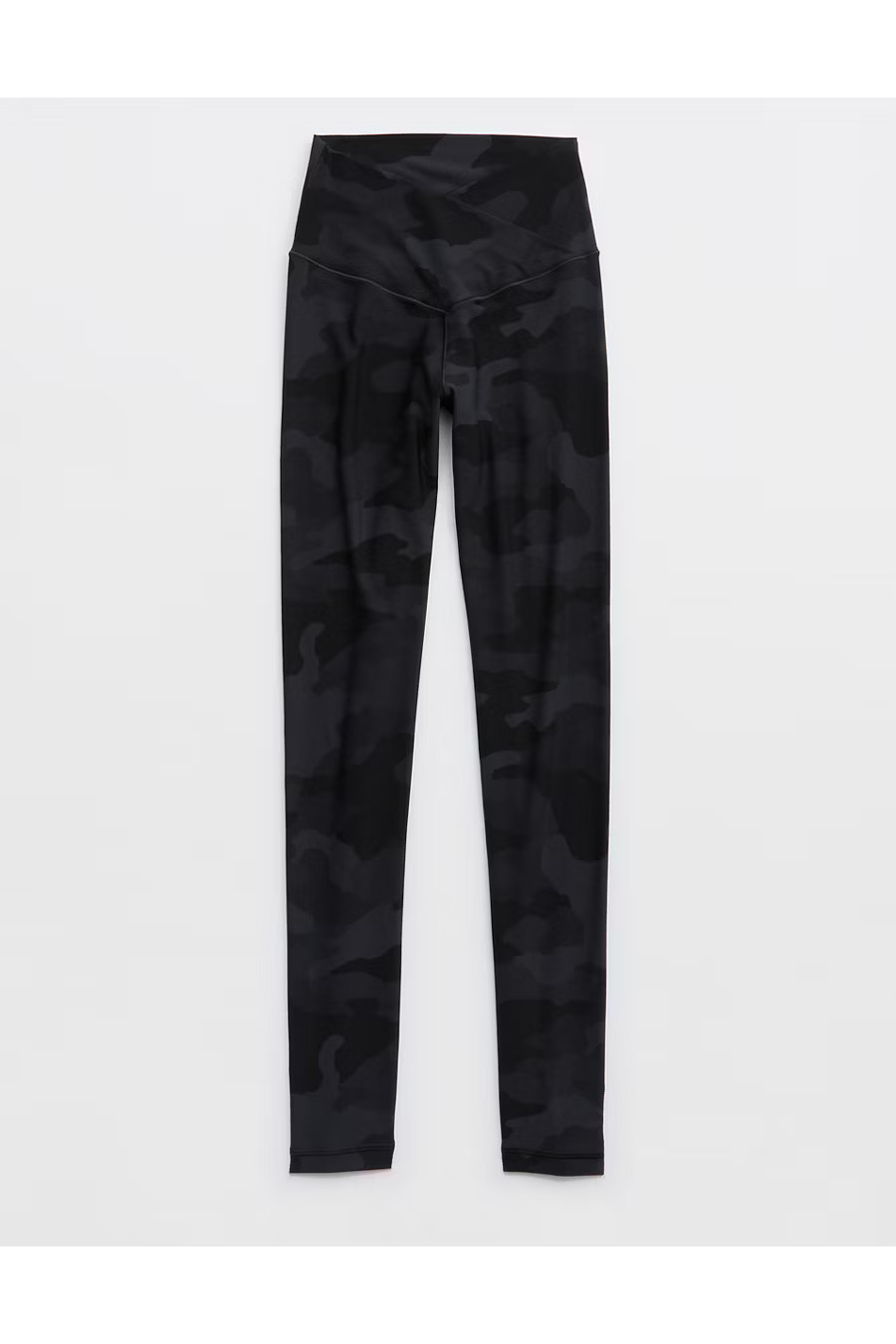 OFFLINE By Aerie Real Me High Waisted Crossover Legging Women's Black Charcoal M | Aerie