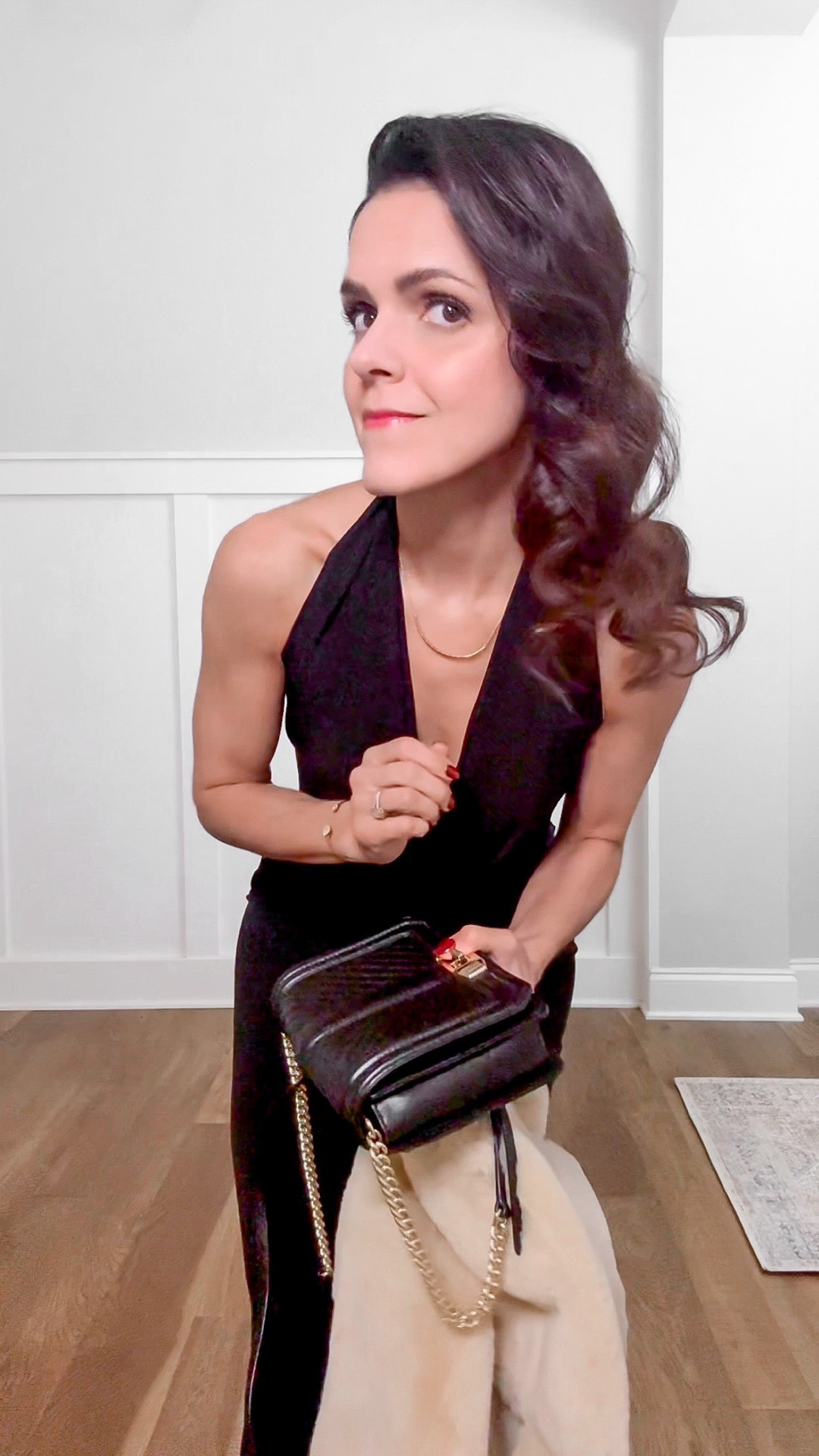 Holiday party ready! Love this halter style dress — fits tts. I did get it altered in length. 



#LTKHoliday #LTKgrwm #LTKSeasonal