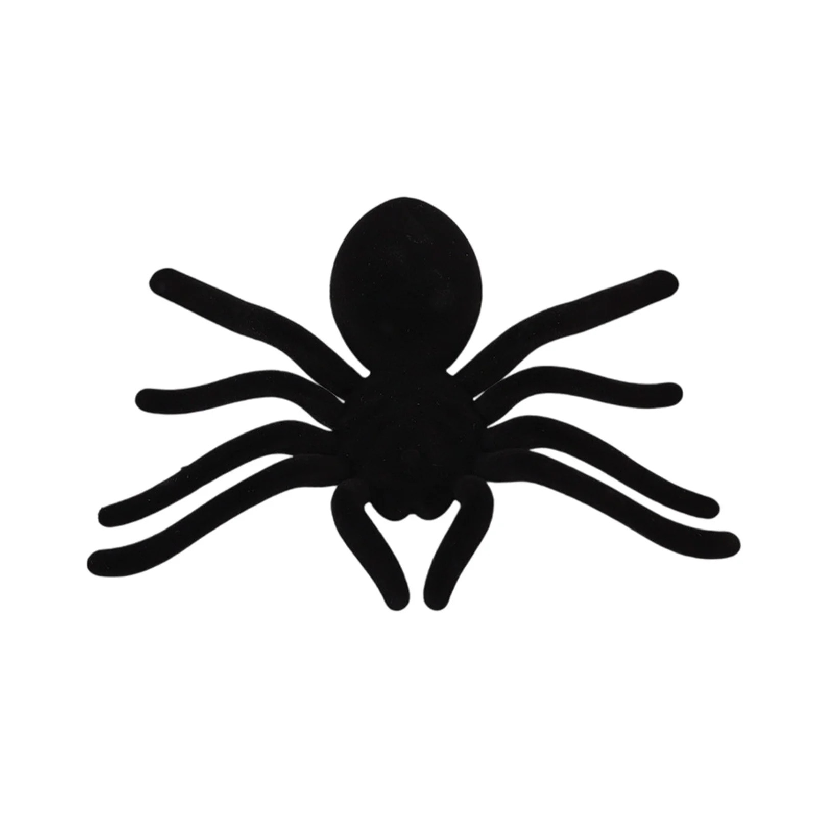 JVBTVB Large Black Velvet Spider Halloween Decorations - 8.66 Inch Giant Fuzzy Spider Props for P... | Walmart (US)