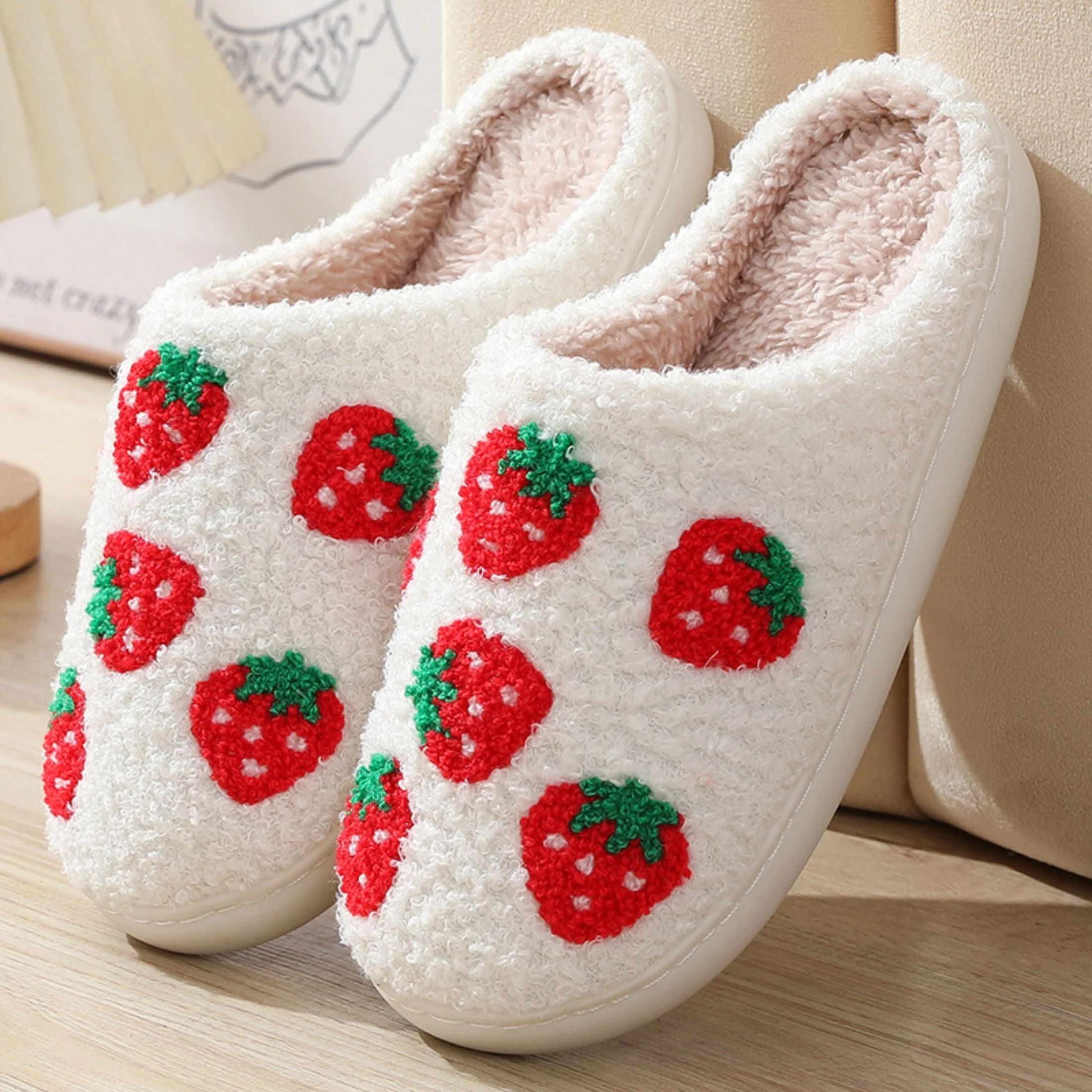 BERANMEY Cute Smile Face Slippers for Women and Men Perfect Soft Plush Comfy Warm Slip-On Happy F... | Walmart (US)