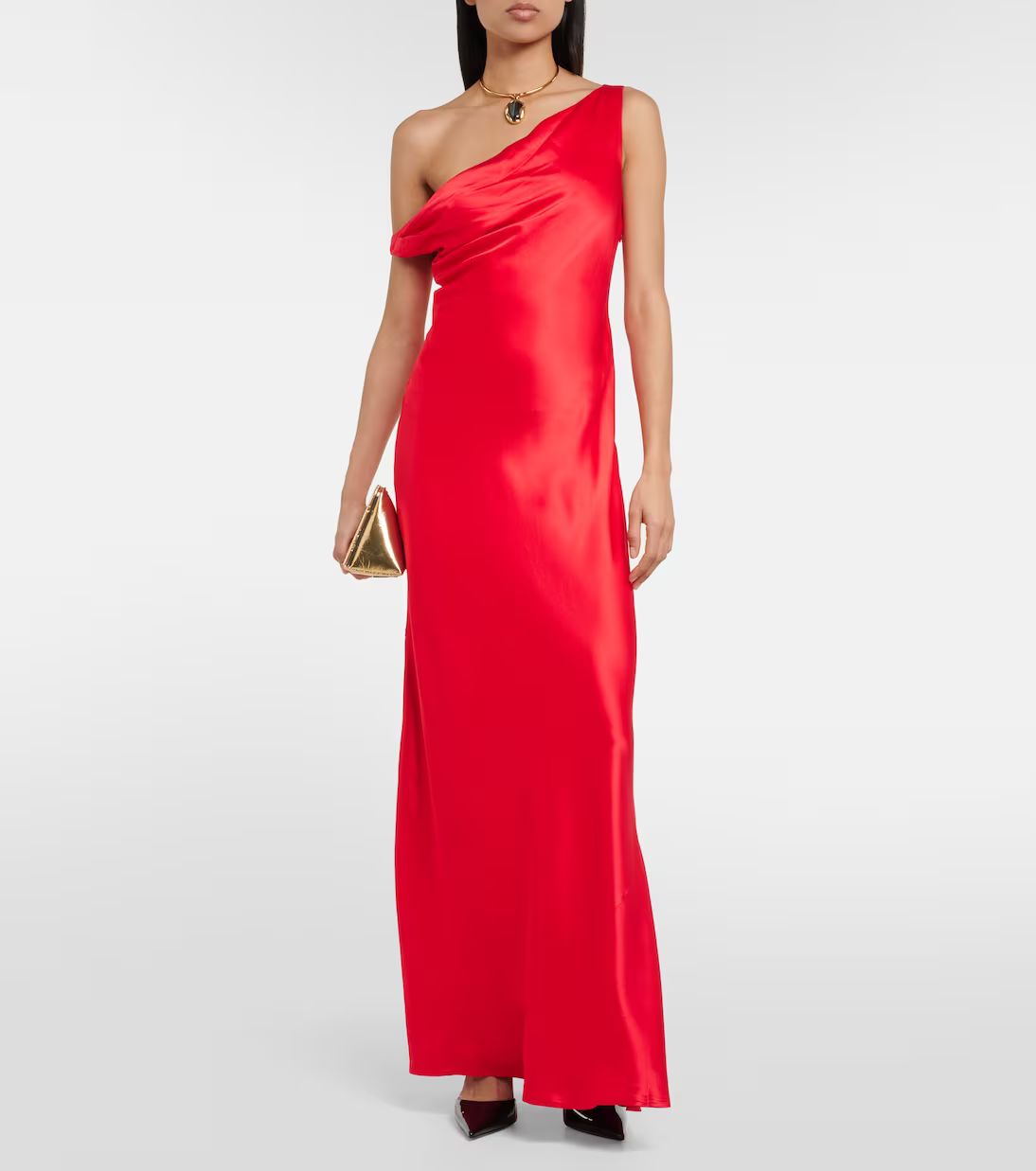 Ashanti one-shoulder satin gown | Mytheresa (US/CA)