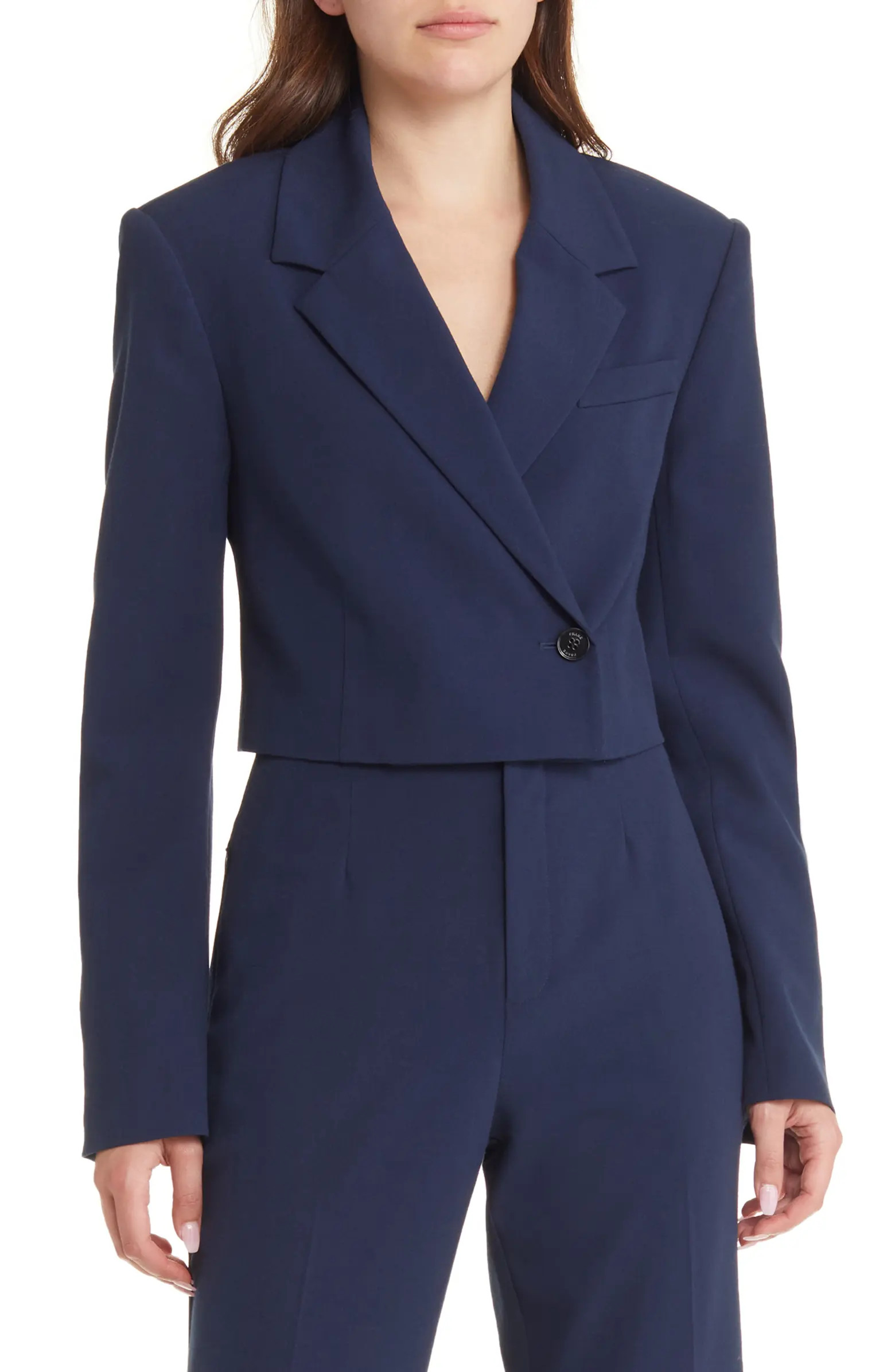 Strong Shoulder Crop Blazer | Nordstrom