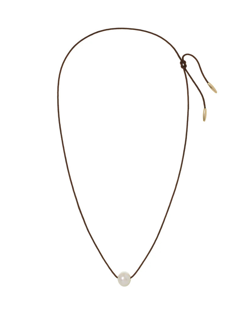 The Freshwater Pearl Tie Necklace | Roxanne Assoulin