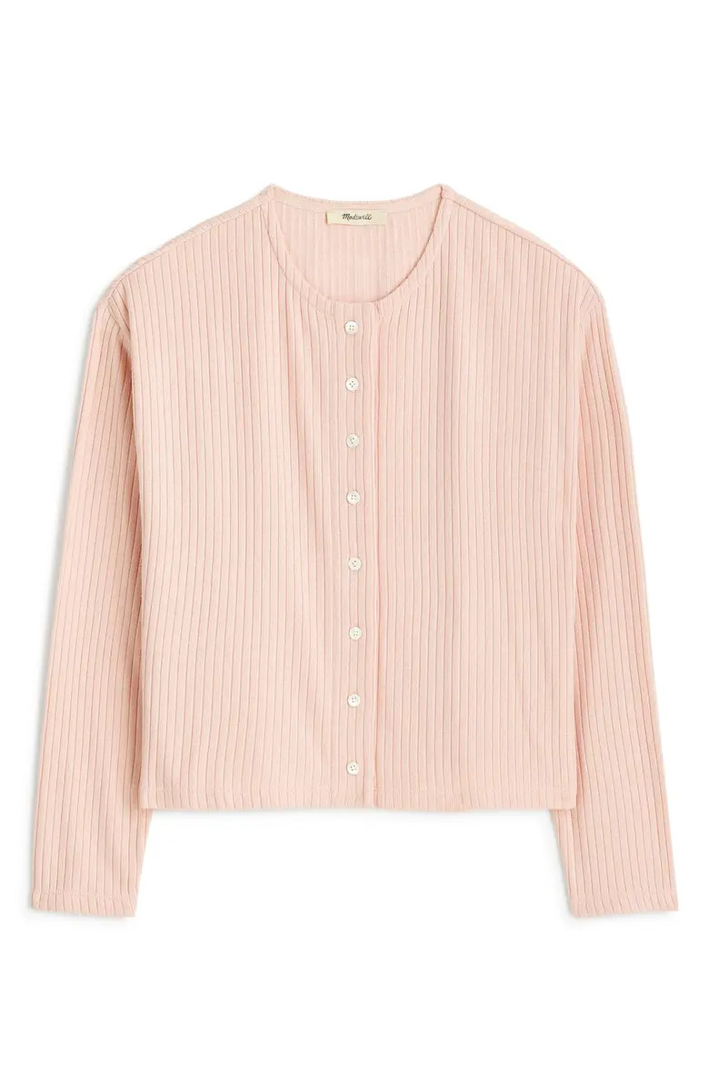 Relaxed Rib Button Front Cardigan | Nordstrom