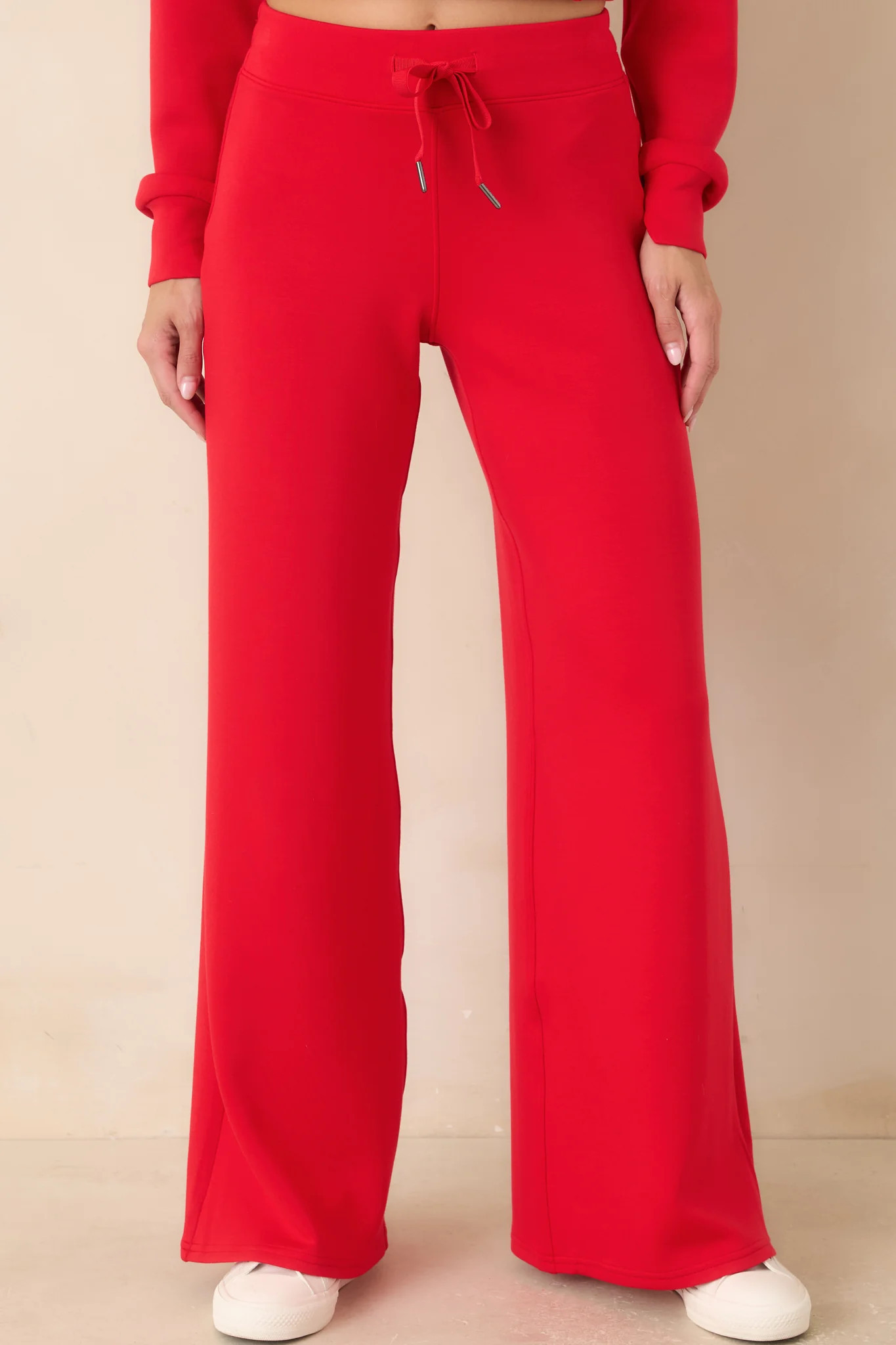 SPANX AirEssentials® Spanx Red Wide Leg Pant L / Red | Red Dress