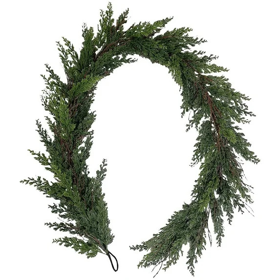Artificial Cedar Garland For Christmas Thanksgiving Home Party Decoration, Realistic Soft Thick F... | Walmart (US)