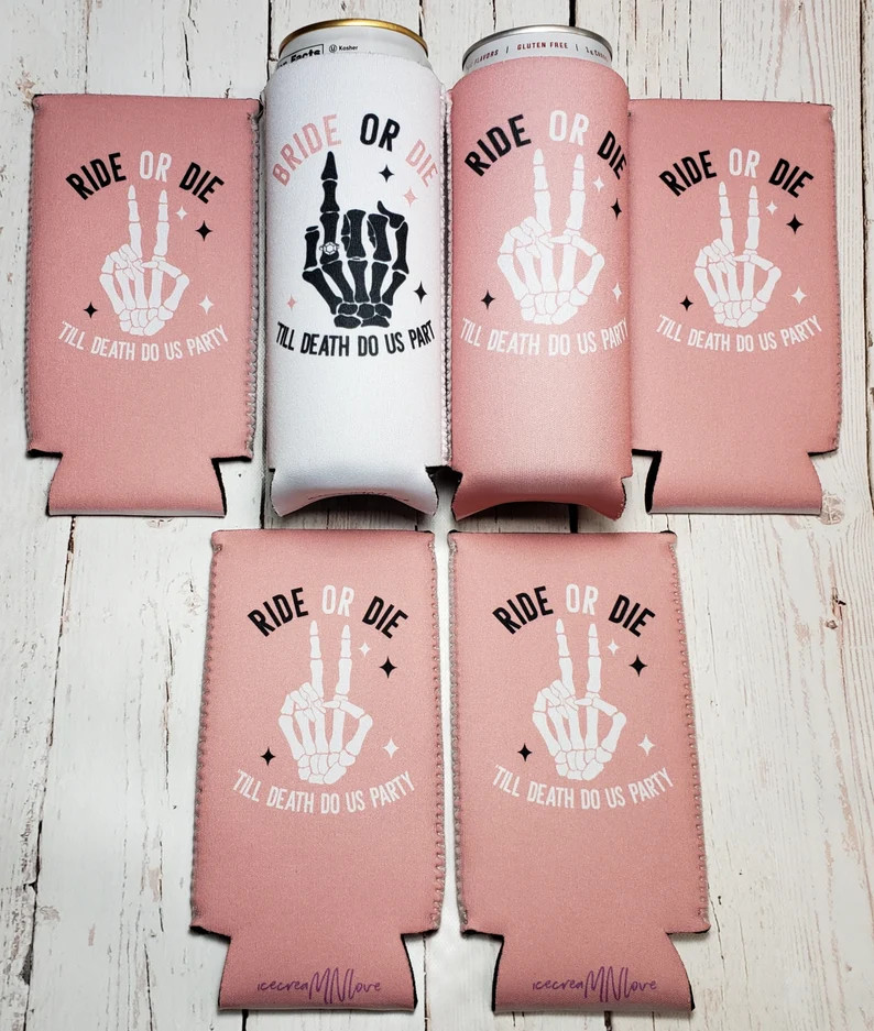 Till Death Do Us Party Bachelorette Party Can Coolers - Etsy | Etsy (US)