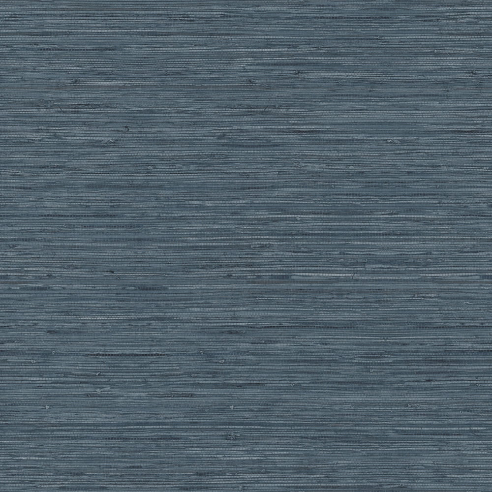 RoomMates Faux Grasscloth Blue Peel and Stick Wallpaper, 20.5 in wide x 18 ft | Walmart (US)