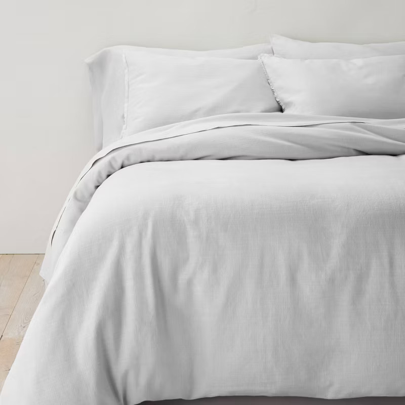 Heavyweight Linen Blend Duvet Cover & Pillow Sham Set - Casaluna™ | Target