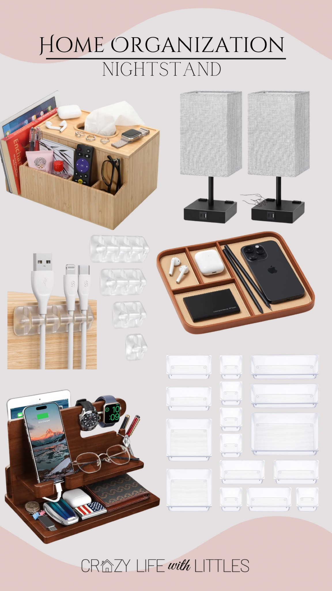 Nightstand organizers for him and her! 

#LTKhome #LTKMostLoved