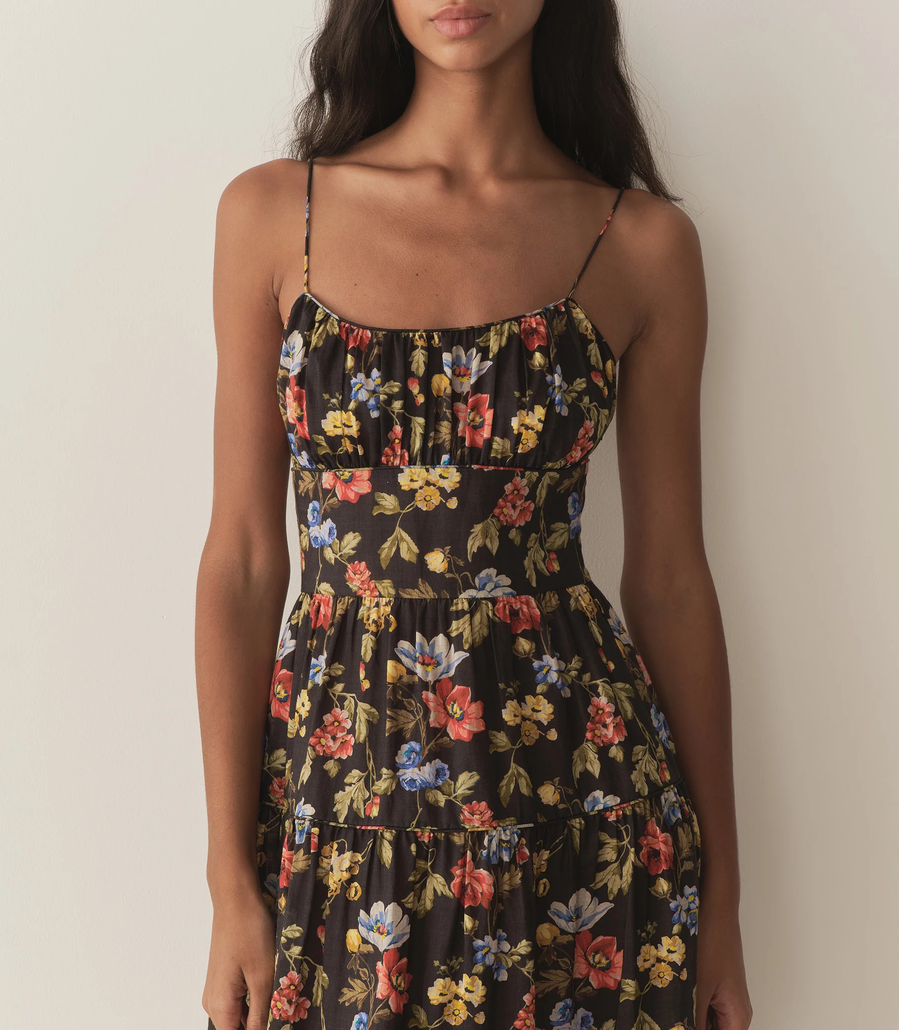 Benoit Dress - Noir Wild Rose | DÔEN | DOEN