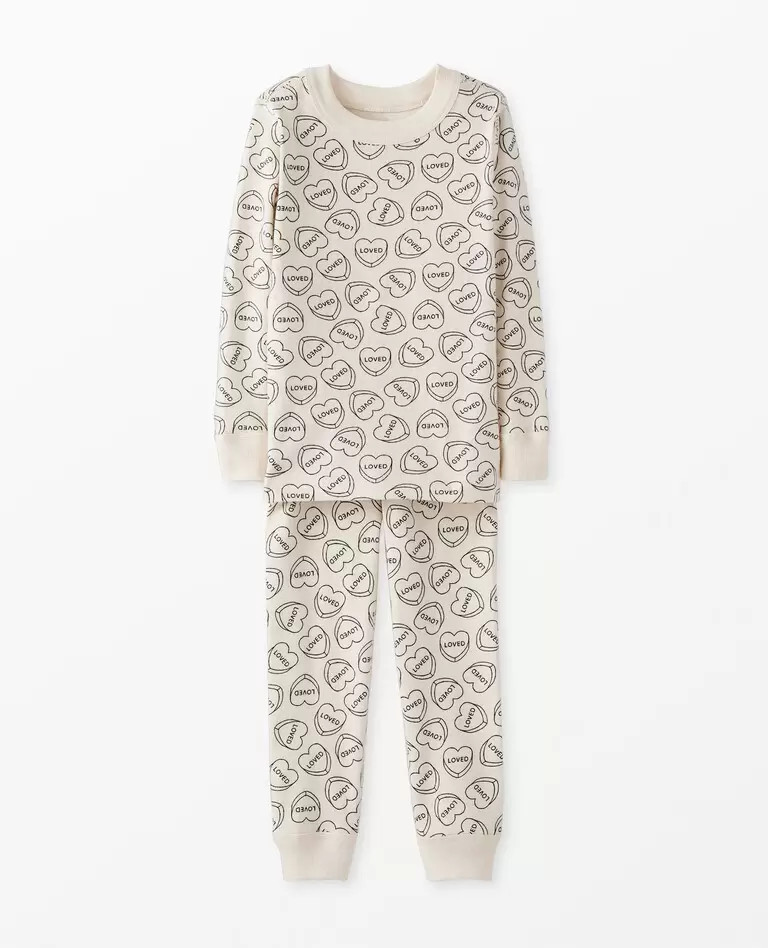Valentines Print Long John Pajama Set | Hanna Andersson