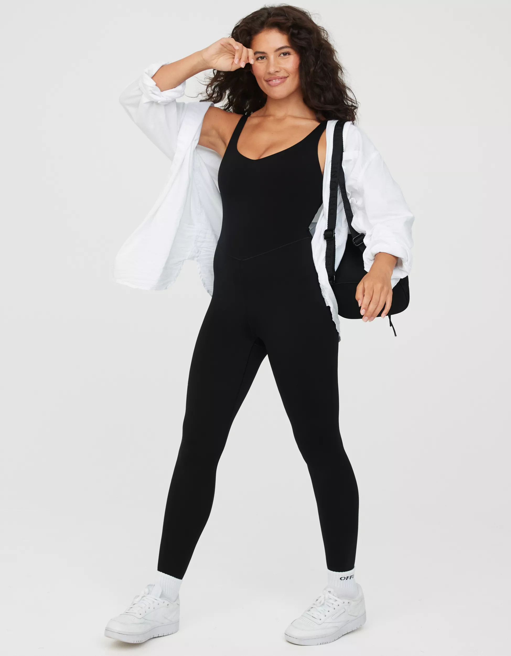 OFFLINE By Aerie Real Me Low Key Legging Jumpsuit | Aerie