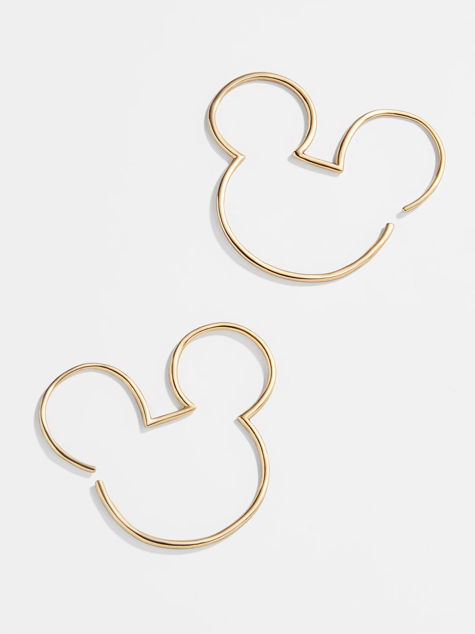 Disney 18K Gold Sterling Silver Threader Hoops | BaubleBar (US)