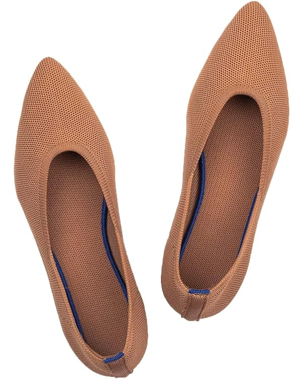 Frank Mully Womens Pointed Toe Flats Knit Dress Shoes Comfort Women Shoes Slip On Shoes for Woman... | Amazon (US)