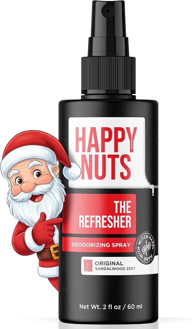 Happy Nuts The Refresher Men's Ball Deodorant Spray - Cooling, Toning, Deodorizing Body Spritz - ... | Amazon (US)