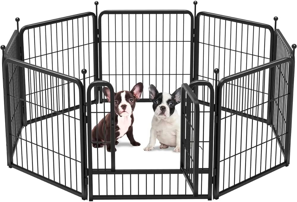 FXW Rollick Dog Playpen Designed for Camping, Yard, 24" Height for Puppies/Small Dogs, 8 Panels | Amazon (US)