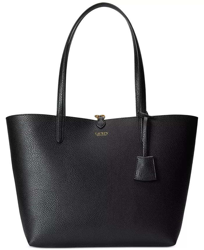 Lauren Ralph Lauren Large Reversible Faux Leather Tote Bag & Reviews - Handbags & Accessories - M... | Macys (US)